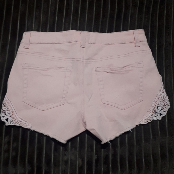 Ardene Size Small Pink Jean Short Shorts - Picture 5 of 6